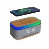 ⁦מטען אלחוטי מהיר 15W משולב עם רדיו/רמקול Bluetooth 10W ושעון דיגיטלי⁩ – תמונה ⁦2⁩