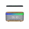 ⁦מטען אלחוטי מהיר 15W משולב עם רדיו/רמקול Bluetooth 10W ושעון דיגיטלי⁩ – תמונה ⁦3⁩