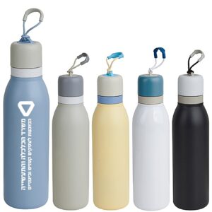 בקבוק תרמי נירוסטה חם/קר עם ידית שרוך 500 מ"ל