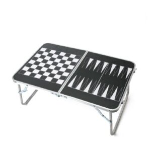 שולחן פיקניק מתקפל עם לוח שש בש דמקה שחמט CAMPSTAR