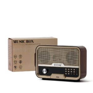 מיוזיק בוקס בעיצוב רטרו רדיו BT AM/FM