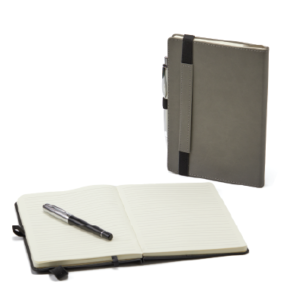 מחברת A5 כריכת TERMO PU דמוי עור+סגר גומי ומקום לעט 120 דף