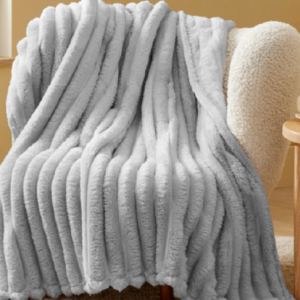 שמיכת יחיד פלאנל פסים יוקרתית 130x170ס"מ 750גרם