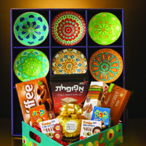 מארז 6 קעריות צבעונית ומארז ממתקים