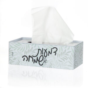 קופסת טישו מתכת מלבנית