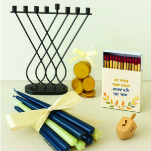 מארז חנוכייה ונרות