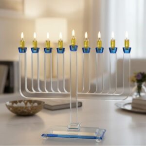 חנוכייה קריסטל מהודרת