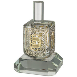 סביבון קריסטל עם פלקטה ובסיס נ.ג.ה.פ 11 ס"מ