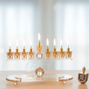 חנוכייה קריסטל מהודרת
