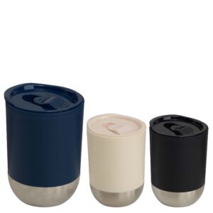 ספל תרמי פלסטי תחתית נירוסטה