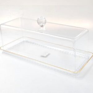 מגש אינגליש לעוגה+מכסה אקריליק