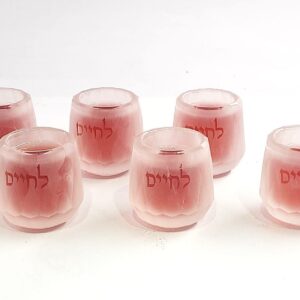 סט 6כוסות ליקר קריסטל פרוזן לחיים