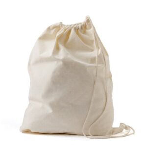 תיק/סל כביסה כותנה שרוך 240 גרם מידות 45x60 ס"מ