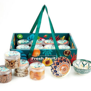 קופסא עם מכסה שקוף - 10 קופסאות רב פעמיות עם פירות יבשים