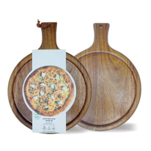 קרש הגשה עגול דגם RUSTIC