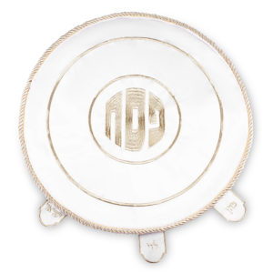 כיסוי פסח סטן עם רקמה זהב 45 ס"מ