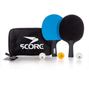 ערכת פינג פונג PRO – זוג מטקות ו 3 כדורים בנרתיק SCORE
